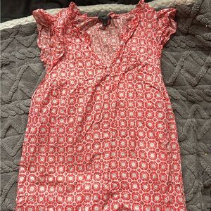 Talbot Red Patterned Women's blouse